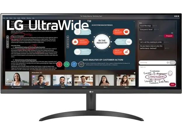 Монитор 34" LG UltraWide 34WP500-B 