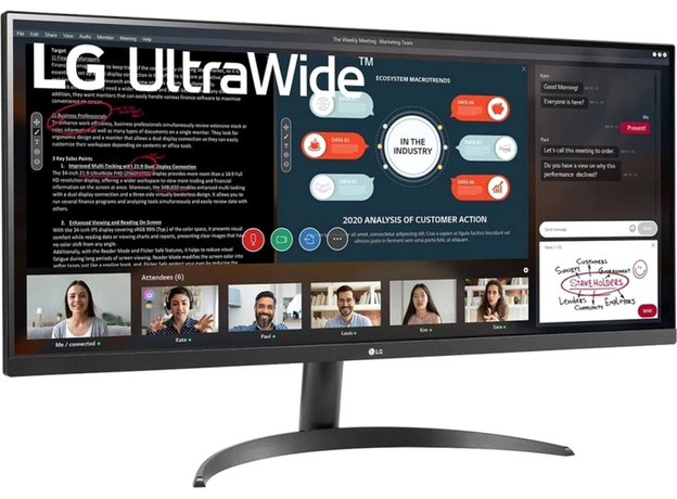 Монитор 34" LG UltraWide 34WP500-B - изображение 3 Монитор 34" LG UltraWide 34WP500-B - изображение 3