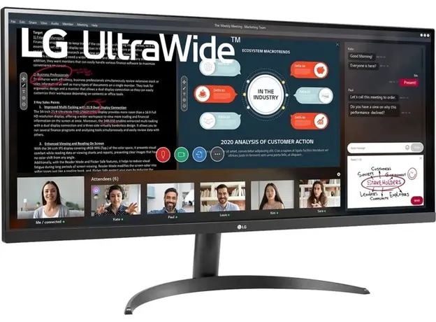 Монитор 34" LG UltraWide 34WP500-B - изображение 3