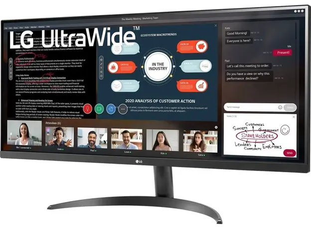 Монитор 34" LG UltraWide 34WP500-B - изображение 4