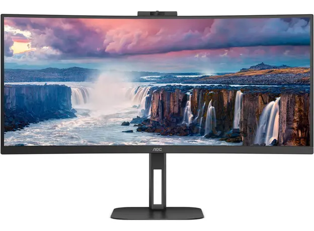 Монитор 34 AOC 100 Гц VA HDMI DP USB-C (CU34V5CW/BK) - изображение 2