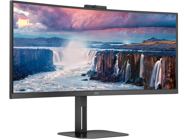 Монітор 34 AOC 100 Гц вигнутий VA HDMI DP USB-C (CU34V5CW/BK) - зображення 4 Монітор 34 AOC 100 Гц вигнутий VA HDMI DP USB-C (CU34V5CW/BK) - зображення 4