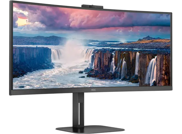 Монитор 34 AOC 100 Гц VA HDMI DP USB-C (CU34V5CW/BK) - изображение 4