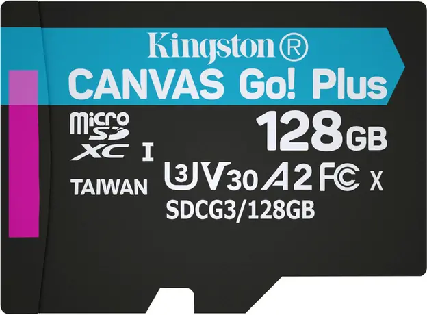 Карта памяти Kingston 128GB Canvas Go! Plus 170R (SDCG3/128GBSP) 