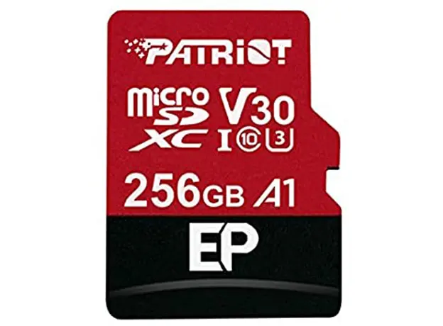 Patriot microSDXC EP Series 256GB Class 10 UHS-I (U3)V30 A1 + SD-adapter (PEF256GEP31MCX) 