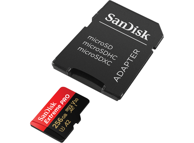 SanDisk Extreme Pro microSDXC 256GB UHS-I U3 + SD-adapter (SDSQXCD-256G-GN6MA) - изображение 2
