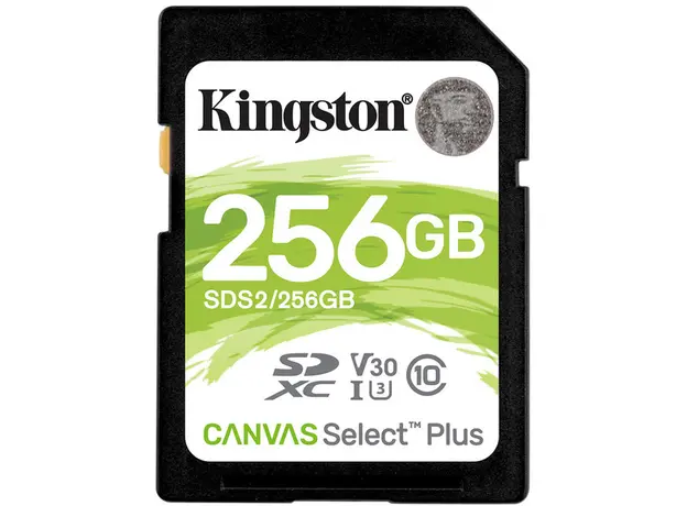 Kingston SDXC 256GB Canvas Select Plus Class 10 UHS-I U3V30 (SDS2/256GB) 