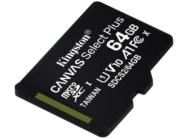 Kingston microSDXC 64GB Canvas Select Plus Class 10 UHS-I U1V10 A1 (SDCS2/64GBSP) - изображение 2 Kingston microSDXC 64GB Canvas Select Plus Class 10 UHS-I U1V10 A1 (SDCS2/64GBSP) - изображение 2