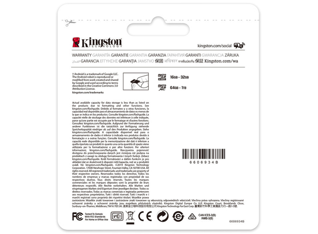 Kingston microSDXC 64GB Canvas Select Plus Class 10 UHS-I U1V10 A1 (SDCS2/64GBSP) - изображение 4 Kingston microSDXC 64GB Canvas Select Plus Class 10 UHS-I U1V10 A1 (SDCS2/64GBSP) - изображение 4