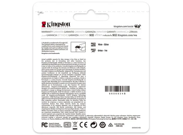 Kingston microSDXC 256GB Canvas Select Plus Class 10 UHS-I U3V30 A1 + SD-adapter (SDCS2/256GB) - изображение 4