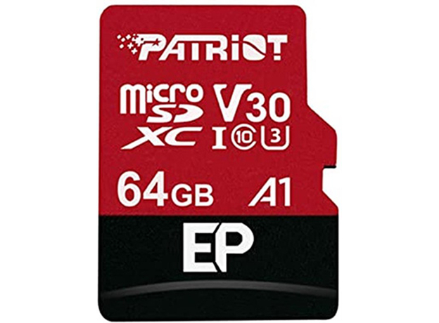 Patriot microSDXC 64GB UHS-I U3 Class 10 EP A1 R100/W80MB/s + SD-adapter (PEF64GEP31MCX) 