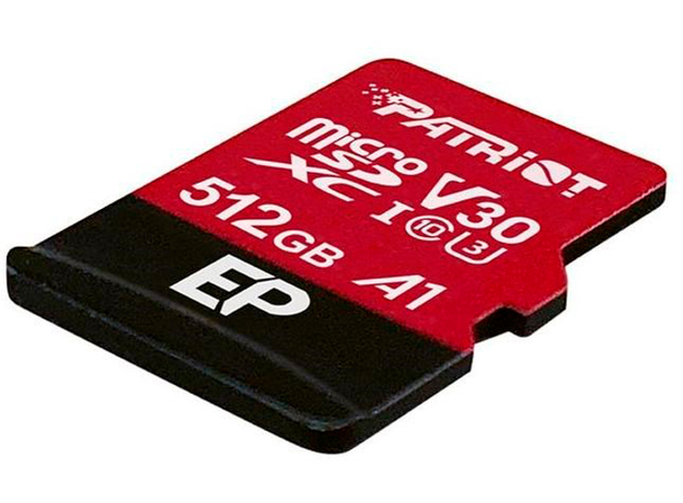 Patriot EP Pro microSDXC 512GB UHS-I A1 U3V30 + adapter (PEF512GEP31MCX) - зображення 2 Patriot EP Pro microSDXC 512GB UHS-I A1 U3V30 + adapter (PEF512GEP31MCX) - зображення 2
