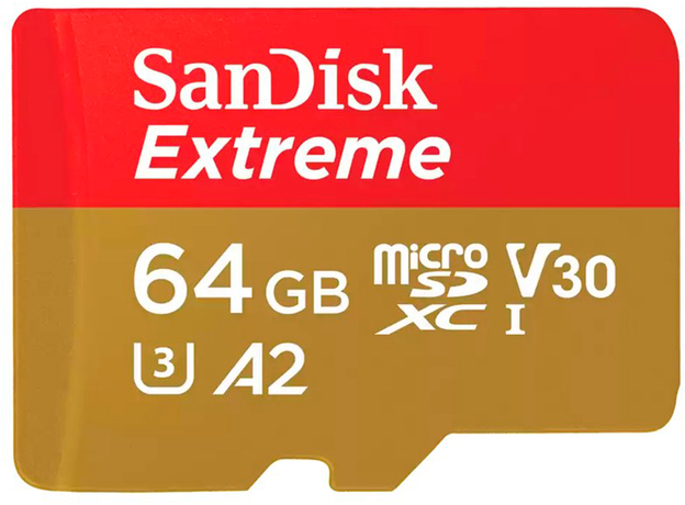 Карта памяти SanDisk Extreme microSDXC 64GB UHS-I (SDSQXAH-064G-GN6MA)  Карта памяти SanDisk Extreme microSDXC 64GB UHS-I (SDSQXAH-064G-GN6MA)