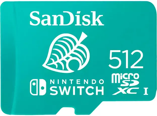 SanDisk Nintendo Switch microSDXC 512GB UHS-IV30 (SDSQXAO-512G-GNCZN) 