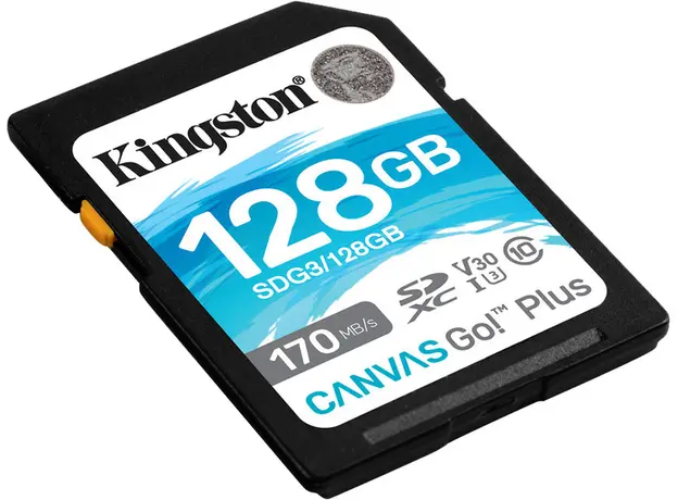 Kingston SDXC 128GB Canvas Go! Plus Class 10 UHS-I U3V30 (SDG3/128GB) - изображение 2