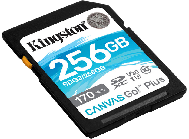 Kingston SDXC 256GB Canvas Go! Plus Class 10 UHS-I U3V30 (SDG3/256GB) - зображення 2 Kingston SDXC 256GB Canvas Go! Plus Class 10 UHS-I U3V30 (SDG3/256GB) - зображення 2