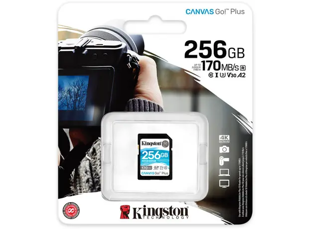 Kingston SDXC 256GB Canvas Go! Plus Class 10 UHS-I U3V30 (SDG3/256GB) - изображение 4