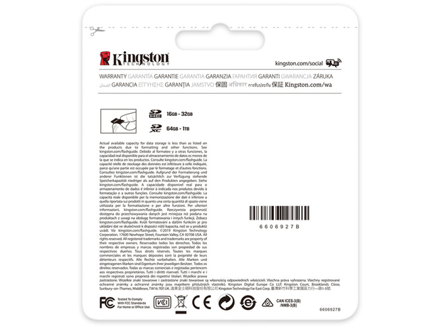 Kingston SDXC 128GB Canvas Select Plus Class 10 UHS-I U3V30 (SDS2/128GB) - зображення 4 Kingston SDXC 128GB Canvas Select Plus Class 10 UHS-I U3V30 (SDS2/128GB) - зображення 4