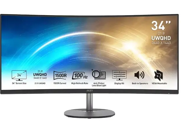 Монитор 34" MSI PRO MP341CQ 