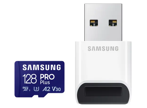 Карта памяти Samsung Pro Plus SDXC 128GB Class 10 UHS-I U3V30 (MB-MD128SB/WW) 
