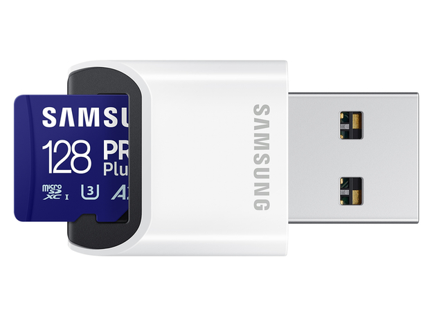 Карта памяти Samsung Pro Plus SDXC 128GB Class 10 UHS-I U3V30 (MB-MD128SB/WW) - изображение 2 Карта памяти Samsung Pro Plus SDXC 128GB Class 10 UHS-I U3V30 (MB-MD128SB/WW) - изображение 2