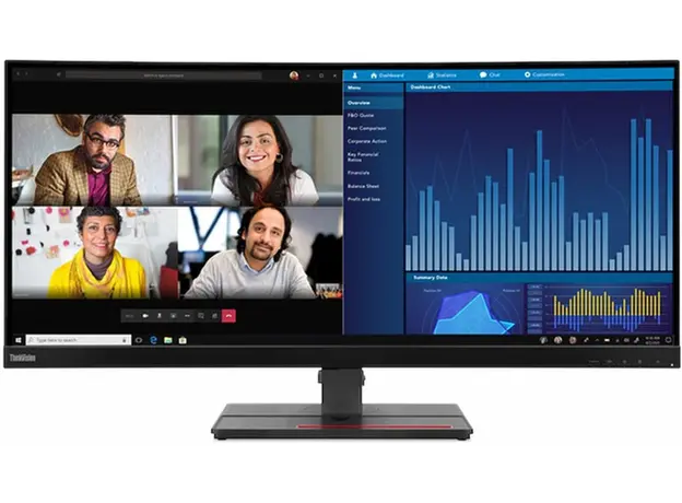 Монитор 34.14" Lenovo ThinkVision P34w-20 Wide Quad HD (62DCRAT3EU) 