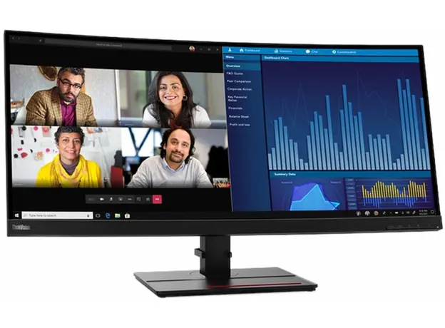Монитор 34.14" Lenovo ThinkVision P34w-20 Wide Quad HD (62DCRAT3EU) - изображение 2