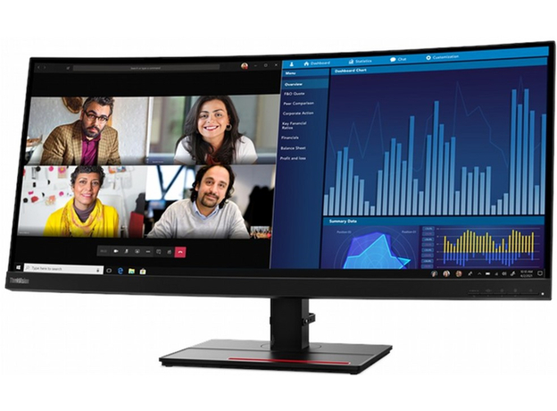 Монитор 34.14" Lenovo ThinkVision P34w-20 Wide Quad HD (62DCRAT3EU) - изображение 3 Монитор 34.14" Lenovo ThinkVision P34w-20 Wide Quad HD (62DCRAT3EU) - изображение 3