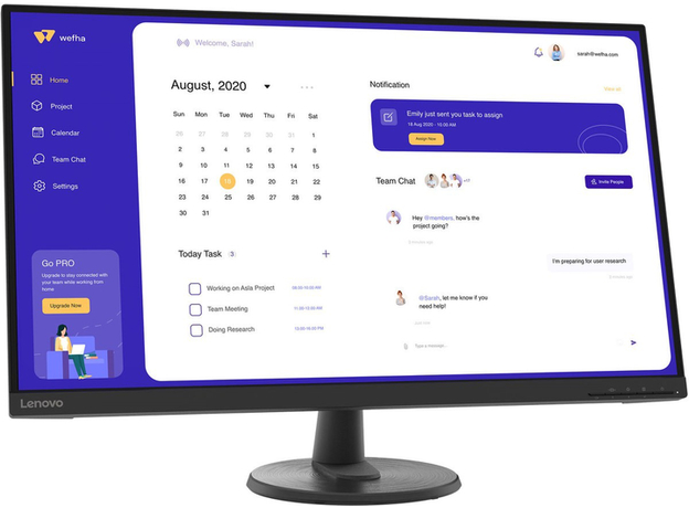 Монитор 31.5" Lenovo C32u-40 (63DAGAT2EU) - изображение 2 Монитор 31.5" Lenovo C32u-40 (63DAGAT2EU) - изображение 2