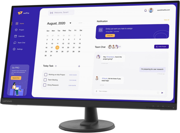Монитор 31.5" Lenovo C32u-40 (63DAGAT2EU) - изображение 3 Монитор 31.5" Lenovo C32u-40 (63DAGAT2EU) - изображение 3
