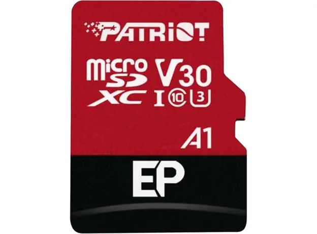 Карта памяти Patriot microSDXC 1TB Class 10 UHS-I/U3 + SD-adapter (PEF1TBEP31MCX) 