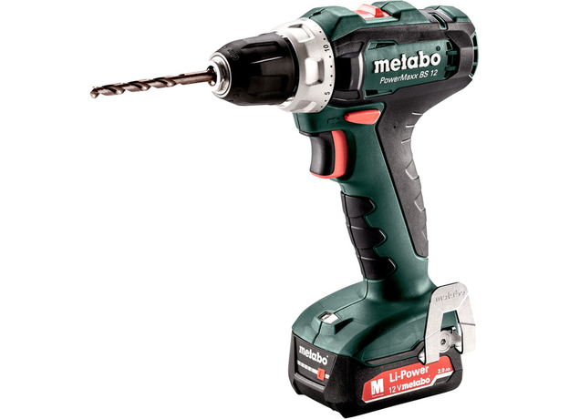 Акумуляторний дриль-шуруповерт Metabo PowerMaxx BS 12 (601036500)  Акумуляторний дриль-шуруповерт Metabo PowerMaxx BS 12 (601036500)