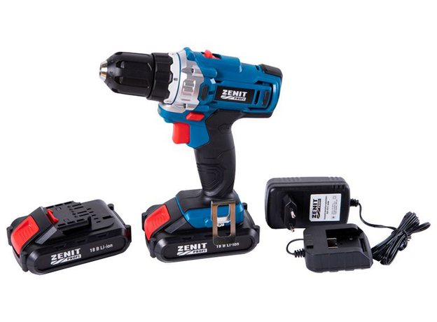 Аккумуляторный шуруповерт Зенит Профи ЗША-18/2 Li (850855) - изображение 4 Аккумуляторный шуруповерт Зенит Профи ЗША-18/2 Li (850855) - изображение 4