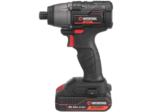 Шуруповерт ударный аккумуляторный Intertool с бесщеточным двигателем 20 В (WT-0362) - изображение 2 Шуруповерт ударный аккумуляторный Intertool с бесщеточным двигателем 20 В (WT-0362) - изображение 2