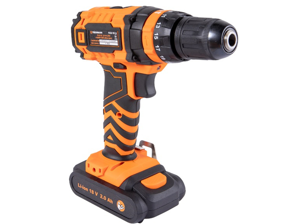 Шуруповерт аккумуляторный Tekhmann TCD-18 LiW (850615) - изображение 2 Шуруповерт аккумуляторный Tekhmann TCD-18 LiW (850615) - изображение 2