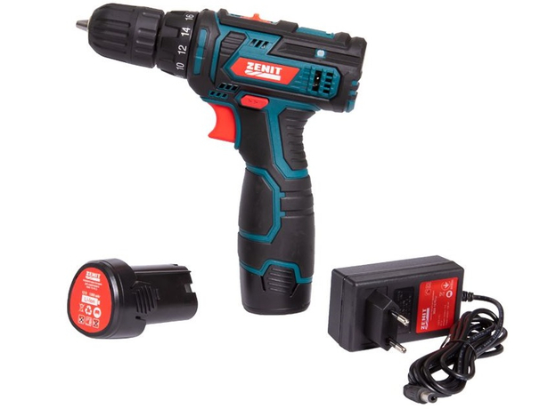Аккумуляторный шуруповерт Зенит ЗША-12 Р2 Li (841746) - изображение 2 Аккумуляторный шуруповерт Зенит ЗША-12 Р2 Li (841746) - изображение 2