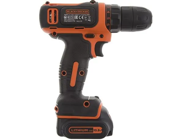 Аккумуляторная дрель-шуруповерт Black&Decker BDCDD12B - изображение 4