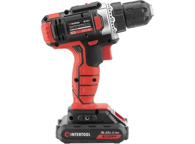 Аккумуляторная дрель-шуруповерт Intertool Storm 18В WT-0314 - изображение 4