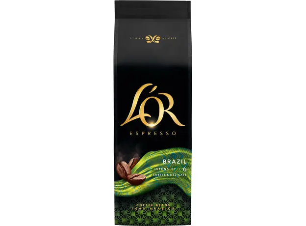 Кофе в зернах L'OR Espresso Brazil 100% Арабика 500 г (8711000464649) 