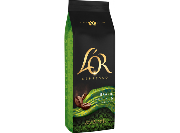 Кофе в зернах L'OR Espresso Brazil 100% Арабика 500 г (8711000464649) - изображение 2 Кофе в зернах L'OR Espresso Brazil 100% Арабика 500 г (8711000464649) - изображение 2