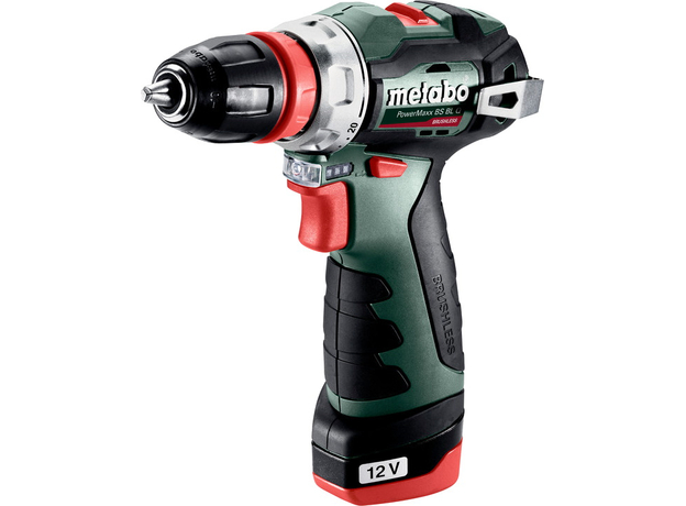 Акумуляторний безщітковий дриль-шуруповерт Metabo PowerMaxx BS BL Q 12V 2x2Ah Li-Power ЗУ LC 40 (601749500)  Акумуляторний безщітковий дриль-шуруповерт Metabo PowerMaxx BS BL Q 12V 2x2Ah Li-Power ЗУ LC 40 (601749500)