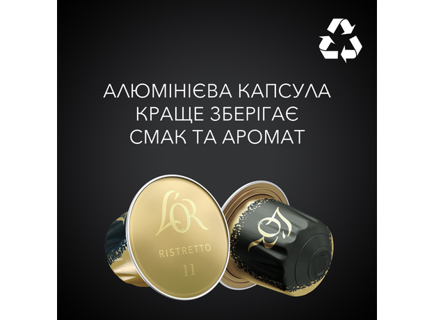 Набор кофе в капсулах L’OR Ristretto 10 упаковок x 10 шт (100 капсул) совместимы с Nespresso 100% Арабика (8711000891650) - изображение 5