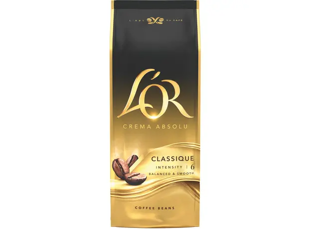 Кофе в зернах L'OR Crema Absolute Classic 1 кг (8711000400791) 