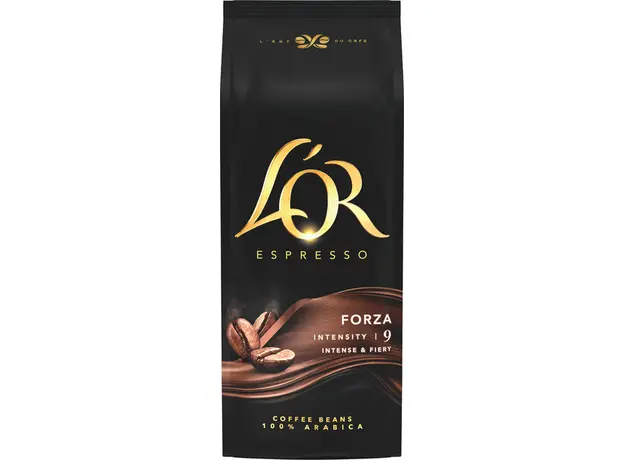 Кофе в зернах L'OR Espresso Forza 100% Арабика 1 кг (8711000400760) 