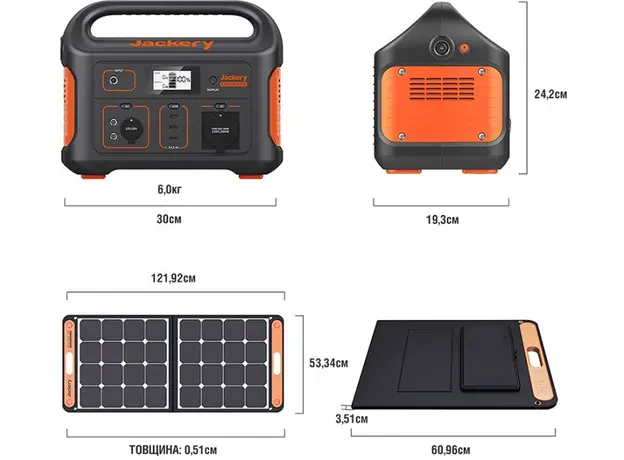 Зарядна станція Jackery Explorer 500Wh 143889mAh 500W - зображення 13