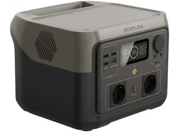 Зарядная станция EcoFlow River 2 Max 512Wh 102400mAh 500W Grey 220V Cn (RIVER2MAX) CN-переходник для Eu в комплекте - изображение 6
