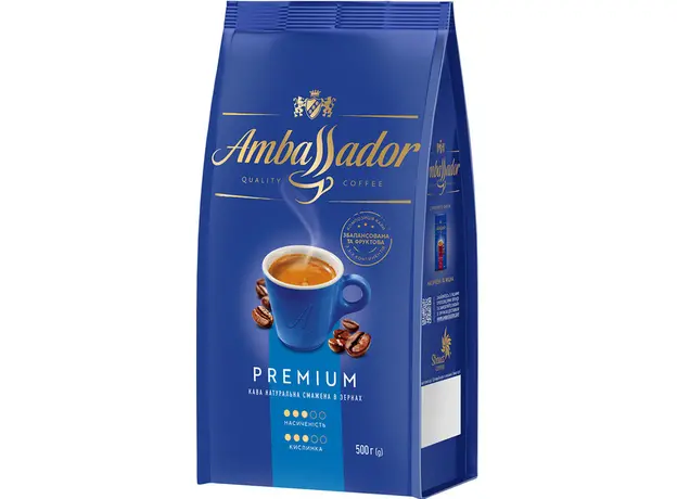 Кофе в зернах Ambassador Premium 500 г (8720254065106) 