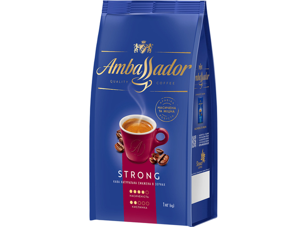 Кофе в зернах Ambassador Strong 1 кг (8720254065120) 