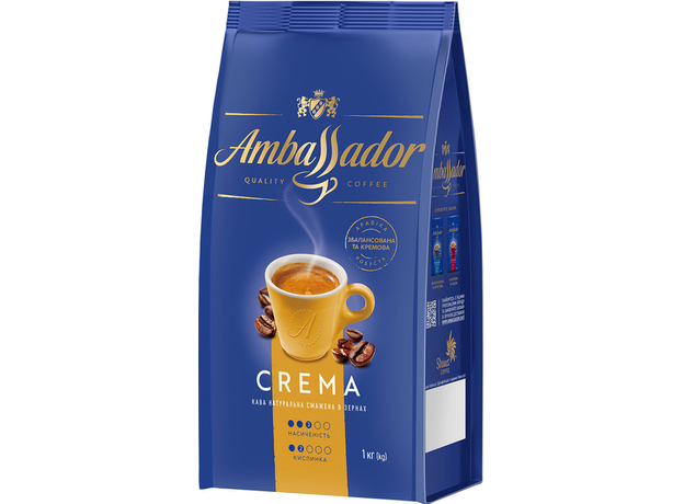 Кофе в зернах Ambassador Crema 1000 г (8720254649665) 