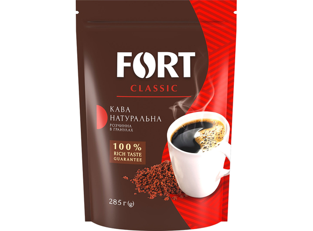 Кава розчинна в гранулах Fort 285 г (8719189233728)  Кава розчинна в гранулах Fort 285 г (8719189233728)